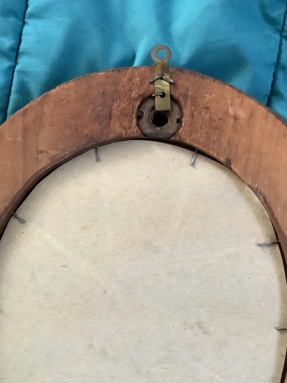 Small vintage wood framed mirror